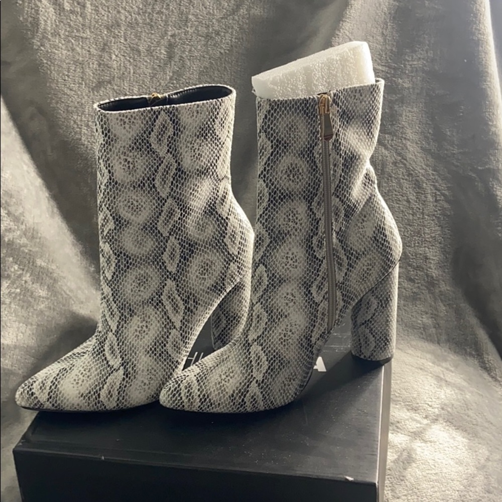 Snake skin boots